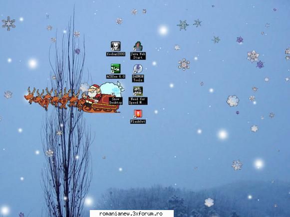 snow desktop 2.1 set beautiful wallpaper and show special snow effects the desktop. creative and